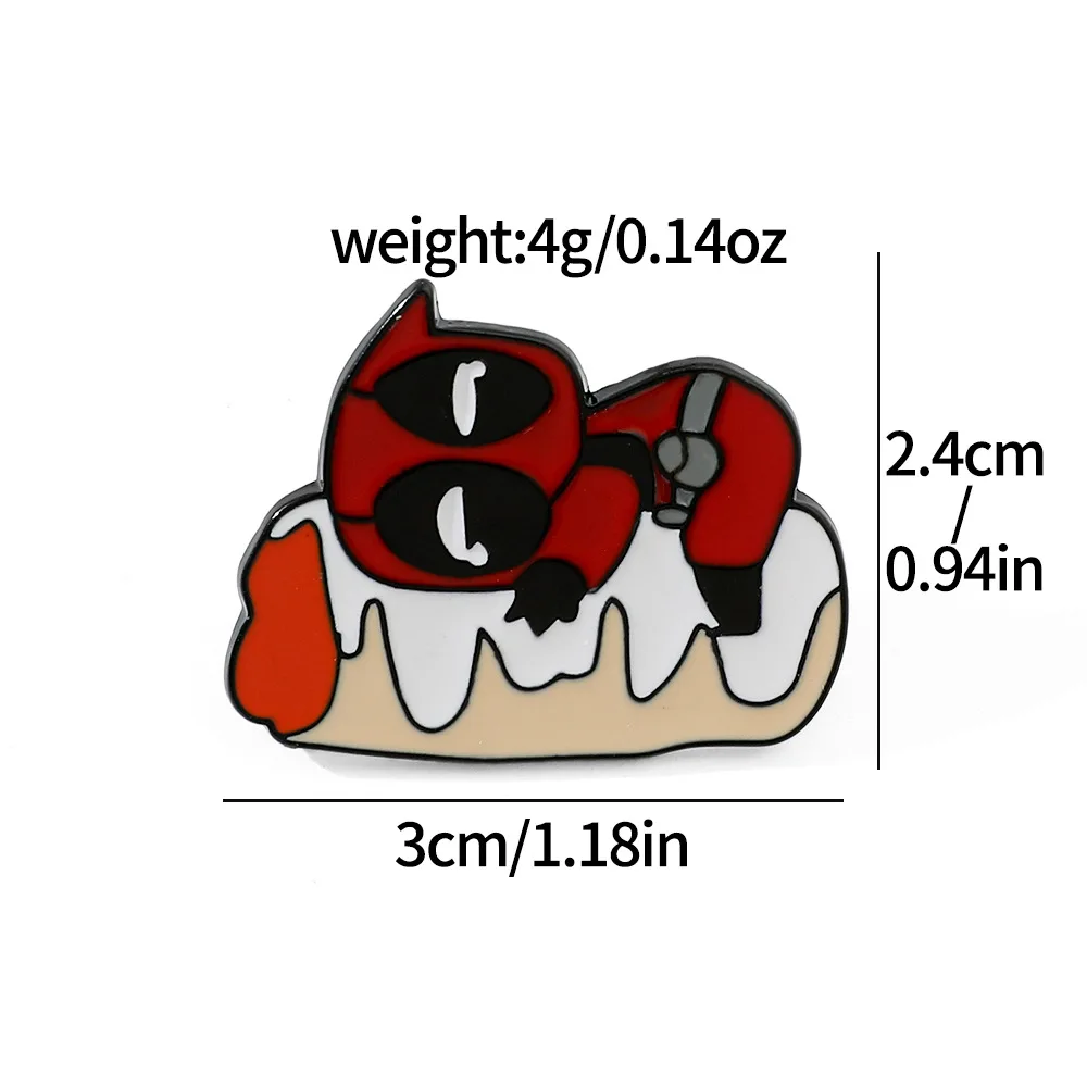 Marvel Cute Cartoon Creative and Funny Deadpool Chest Pins Figures Metal Badges Accessories Clothing Bags Jewelry Enamel Pin