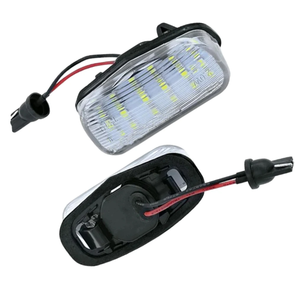 Xenon White 12V DC LED License Lamp High Power Illumination Fit for Honda X-RV XRV 2015