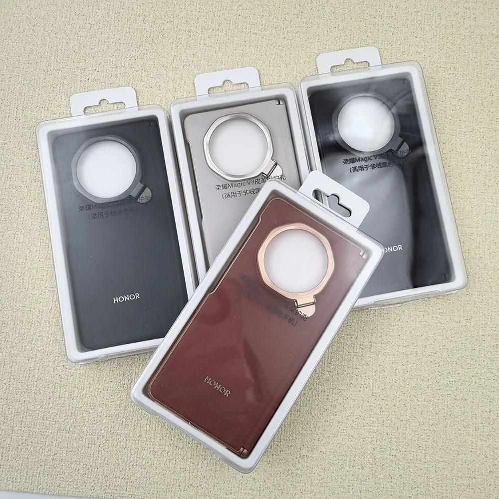 

Для Honor Magic V3 FCP-N49 кожаный чехол-подставка для телефона с откидной противоударной задней крышкой, бампер HONOR MagicV3 5G, защитный чехол из искусственной кожи
