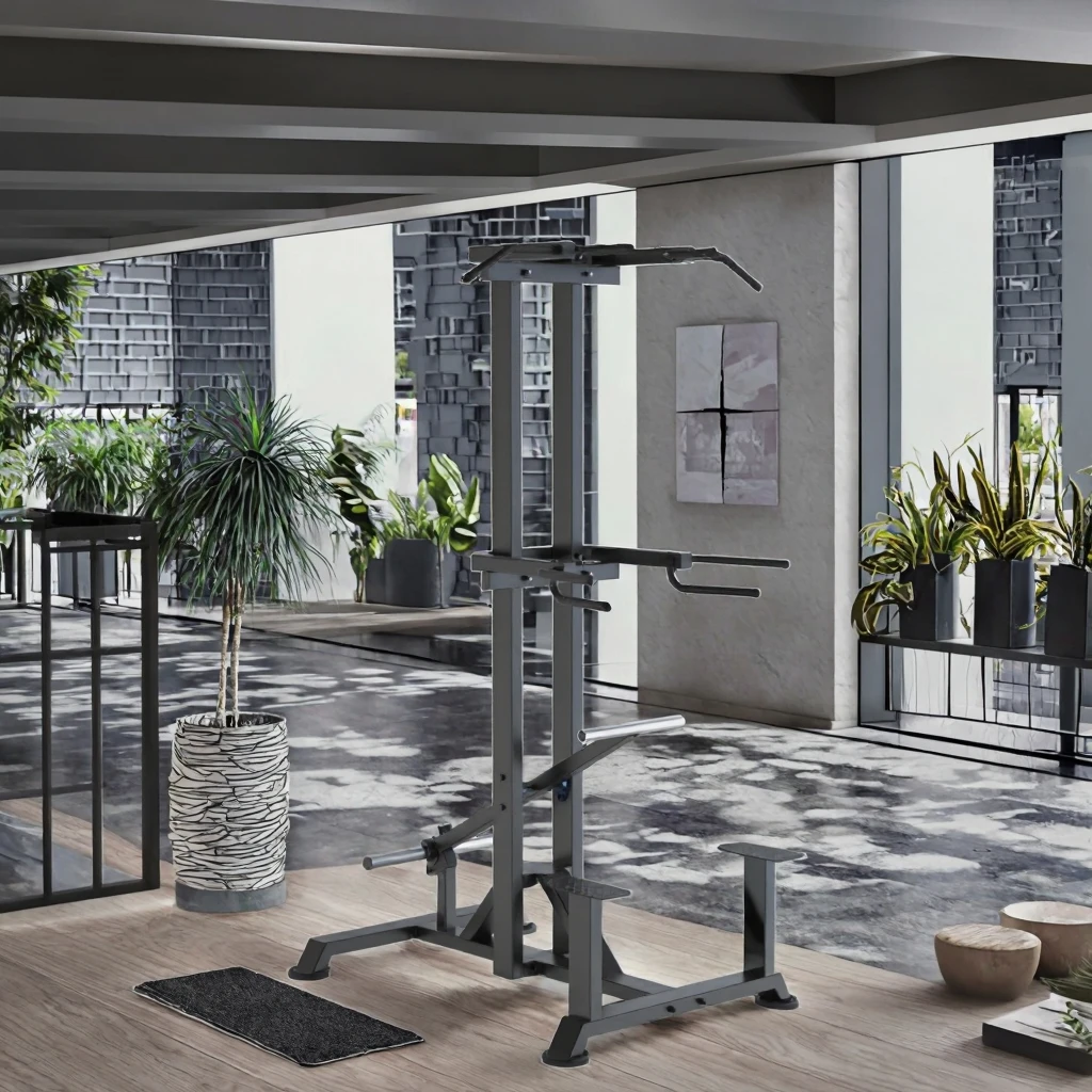 Máquina de Dominadas de Acero para Gimnasio de Uso Comercial, para Entrenamiento de Fuerza, Enfocada en Brazos