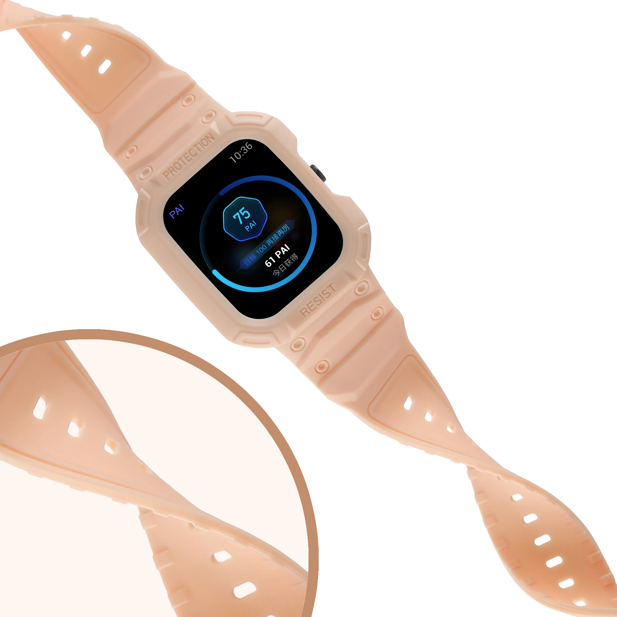 TPU สายรัดข้อมือ Edge Shell อุปกรณ์ป้องกันฝาครอบสำหรับ Amazfit GTS 2/3/4สมาร์ทวอท์ชสายคล้อง GTS2 GTS3 GTS4 Band สายรัดข้อมือกันชน