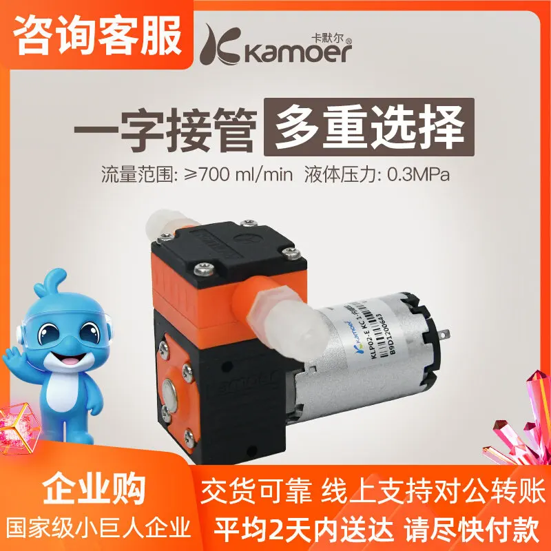 Kamer Micro Diaphragm Pump KLP02 12V Corrosion Resistant Pump for Water Sampling Mini Circulation Pump for Fluid Handling