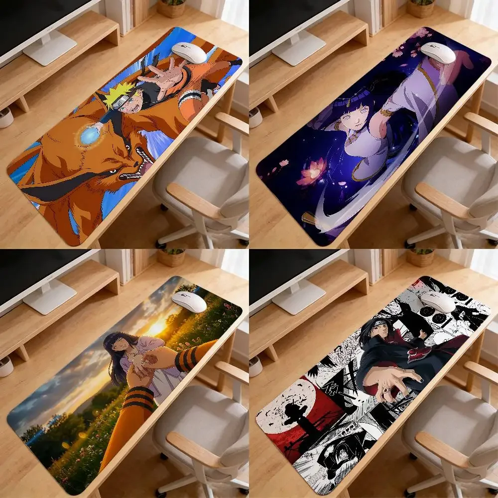 Anime N-Naruto Mouse Pad Computer Mat Deskpad Laptop Keyboard Mat Office Large Landscape Mousepad