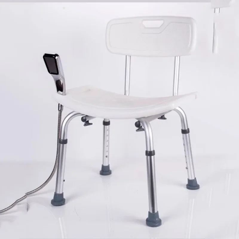 

White Elderly Bathroom Chairs Footrest Ergonomic Shower Designer Bathroom Chairs Invalid Folding Cadeira Ergonomica Furniture