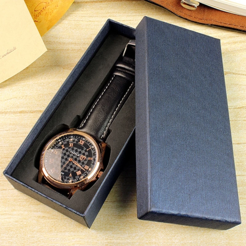 Luxury Rectangle Watch Boxes Wristwatch Gift Packaging Watches for Case Vintage Dropshipping