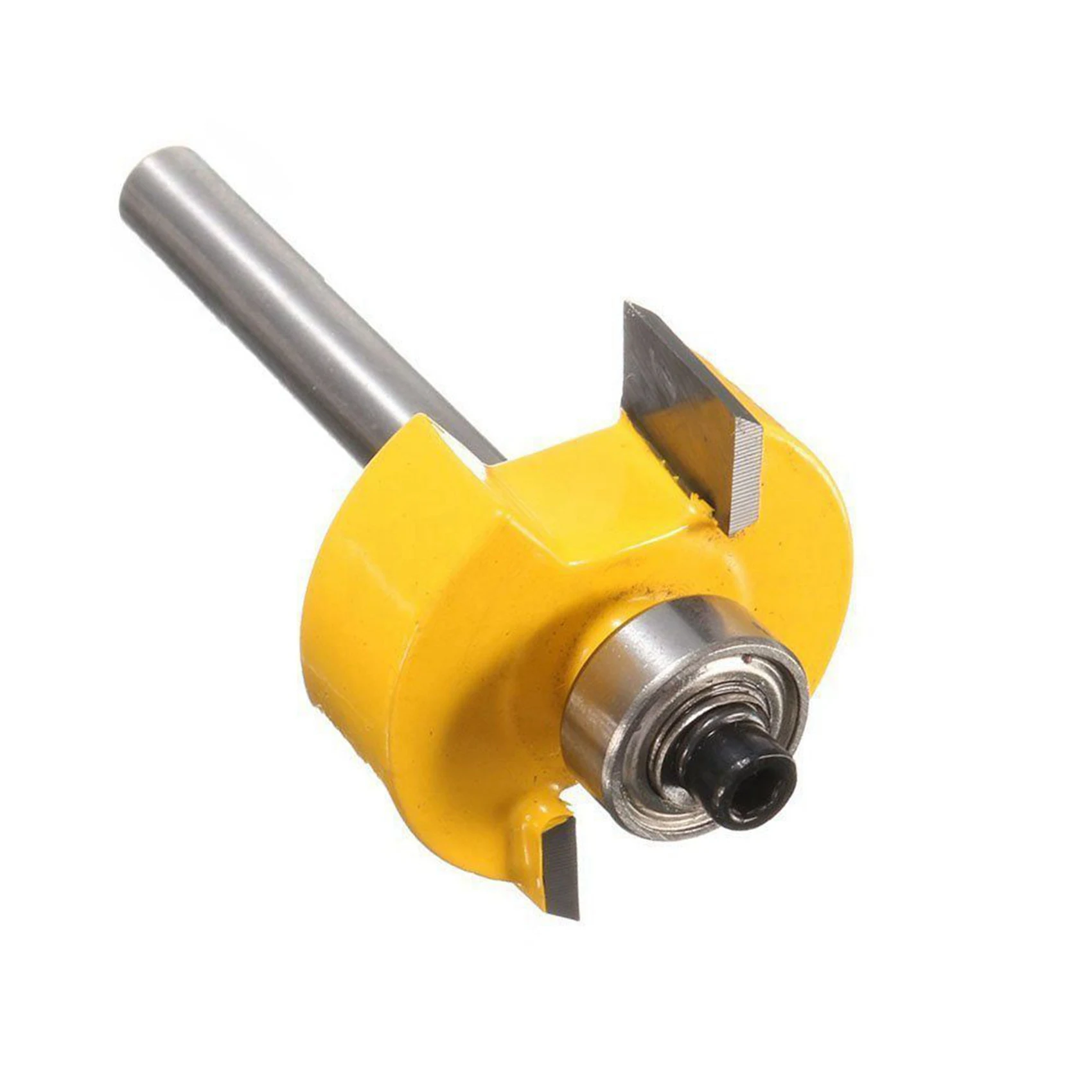 BMBY-2Pcs 1/4 Inch Shank Rabbeting Router Bit With 12 Bearings Set