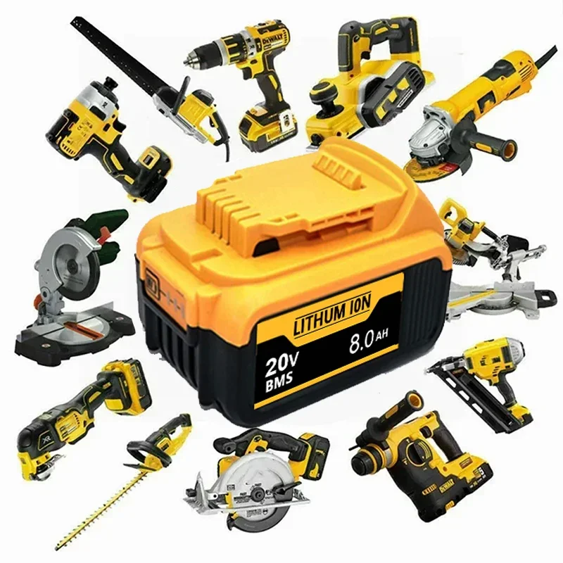 For DEWALT Battery 20V/18V DCB200 6Ah 8Ah 12Ah MAX FlexVolt for DCB606 DCB205 DCB206 DCB209 DCB182 DCD805 Power Tool Battery