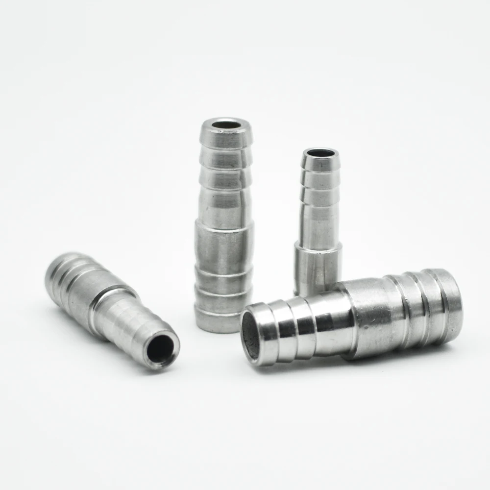 6, 8, 10, 12, 13, 14, 15, 16, 18, 19, 20–60 mm Schlauch mit Widerhaken, gerader Anschluss, Rohrverschraubung, 304 Edelstahl, Wasser, Luft, Heizöl – Detail 6