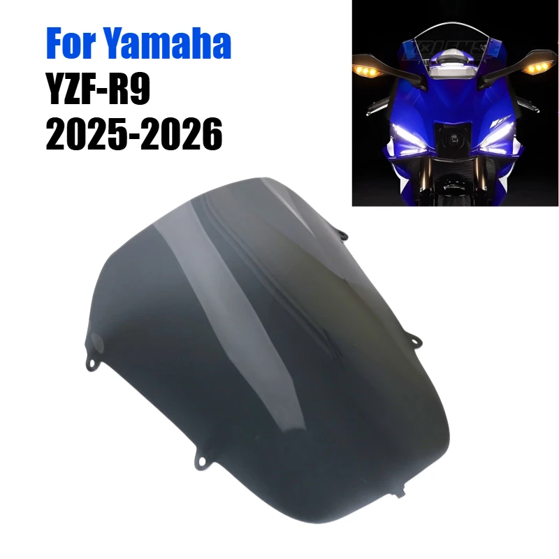 

For Yamaha YZF-R9 YZFR9 YZF R9 2025 2026 Motorcycle Front Windscreen Windshield Fairing Wind Deflector Accessories