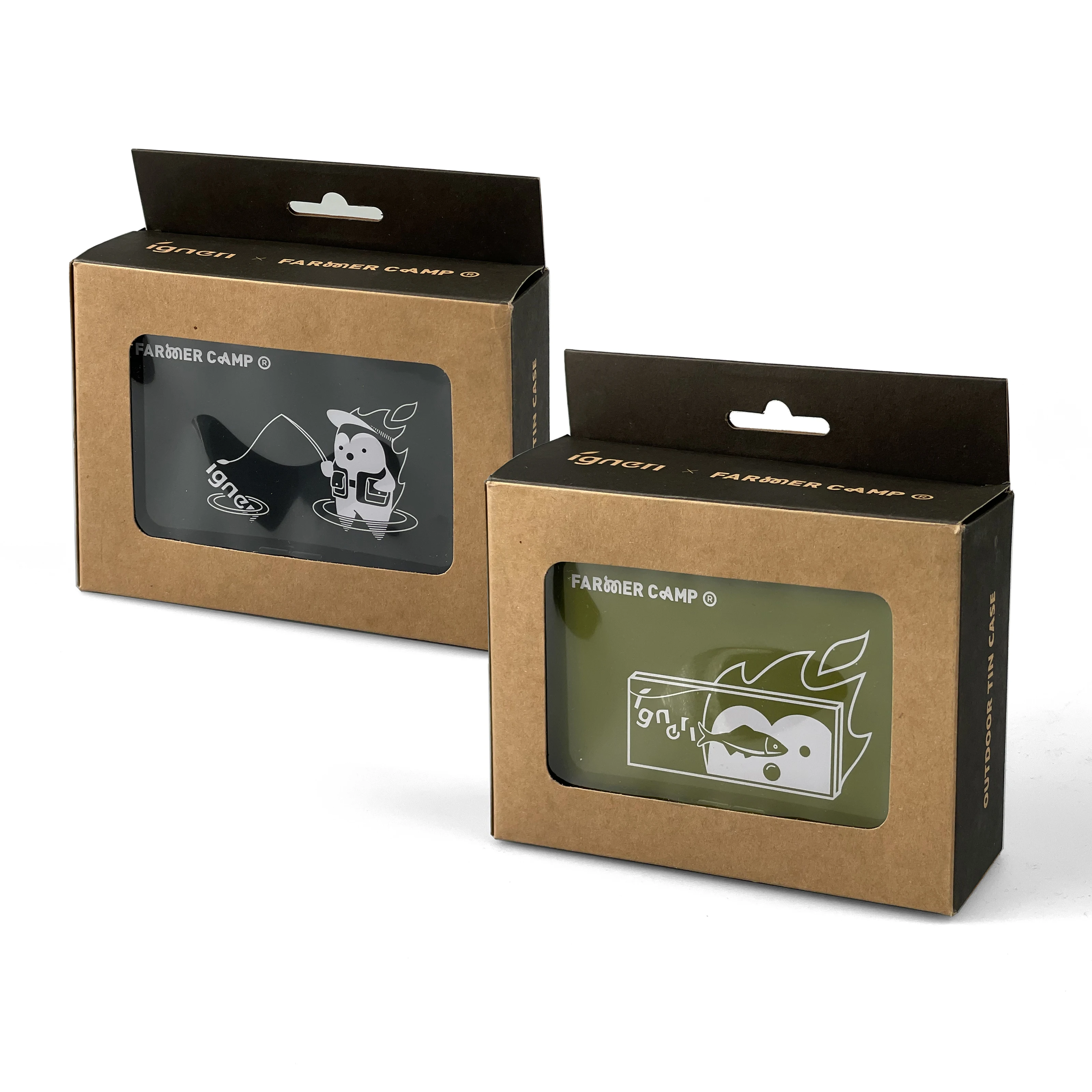 

Igneri Small Hedgehog Fishing Small Tin Box Farmer Camp Outdoor Camping Fishing Bait Box Storage Box