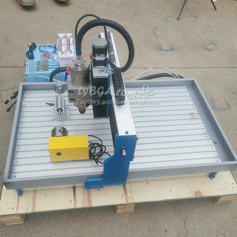 CNC Machine 6090 Linear Guide Rail 2200W Wood Router PCB Engraving Milling Machine 6040 3040 with Sink Metal Engrave
