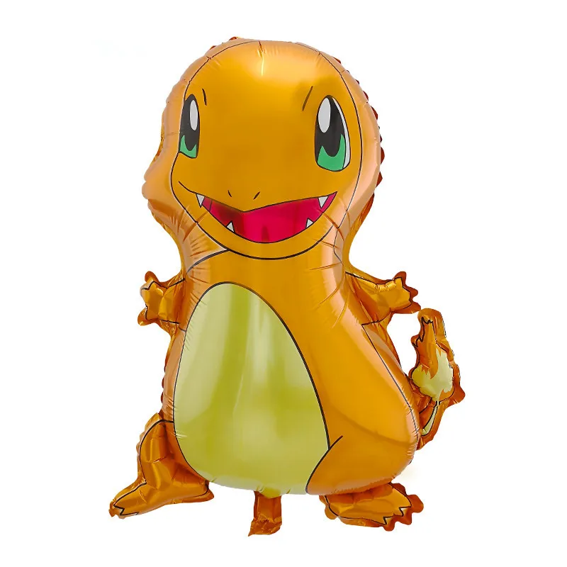 Anime Pokemon Cartoon Birthday Party Decoration Foil Globlos Latex Mix Charmander Balloons Set Party Surprise Number Years Decor