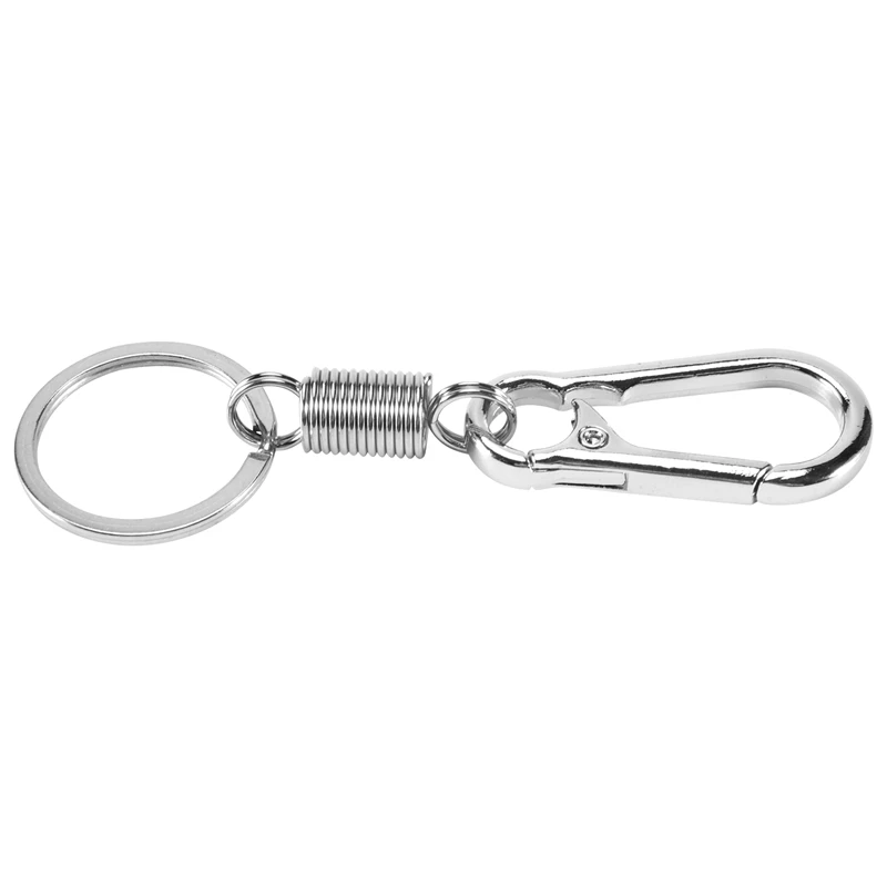 Sturdy Carabiner Key Chain Key Ring Polished Key Chain Spring Key Chain Business Waist Key Chain