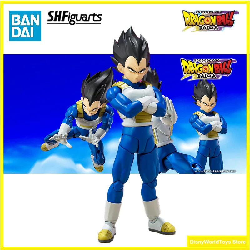 BANDAI-Figurines d'action Anime, S.H.Figuarts, SHF, Vegeta, Daima, Dragon Ball, Collection, Jouets modèles, 100% Original, En stock