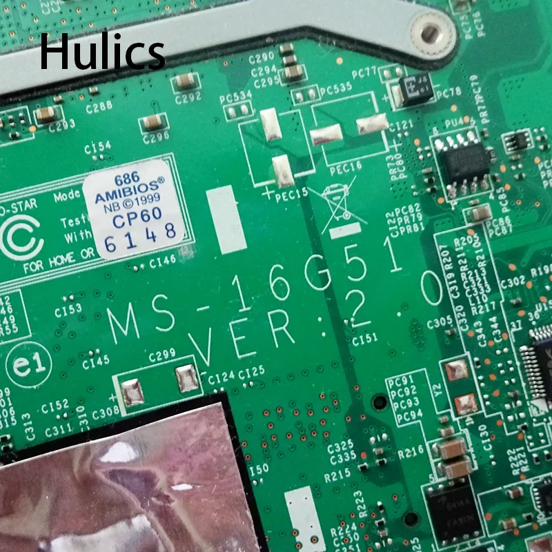 Hulics المستخدمة ل MSI GE620DX GE620 GT555M QF555 MS-16G51 2G اللوحة الأم للكمبيوتر المحمول