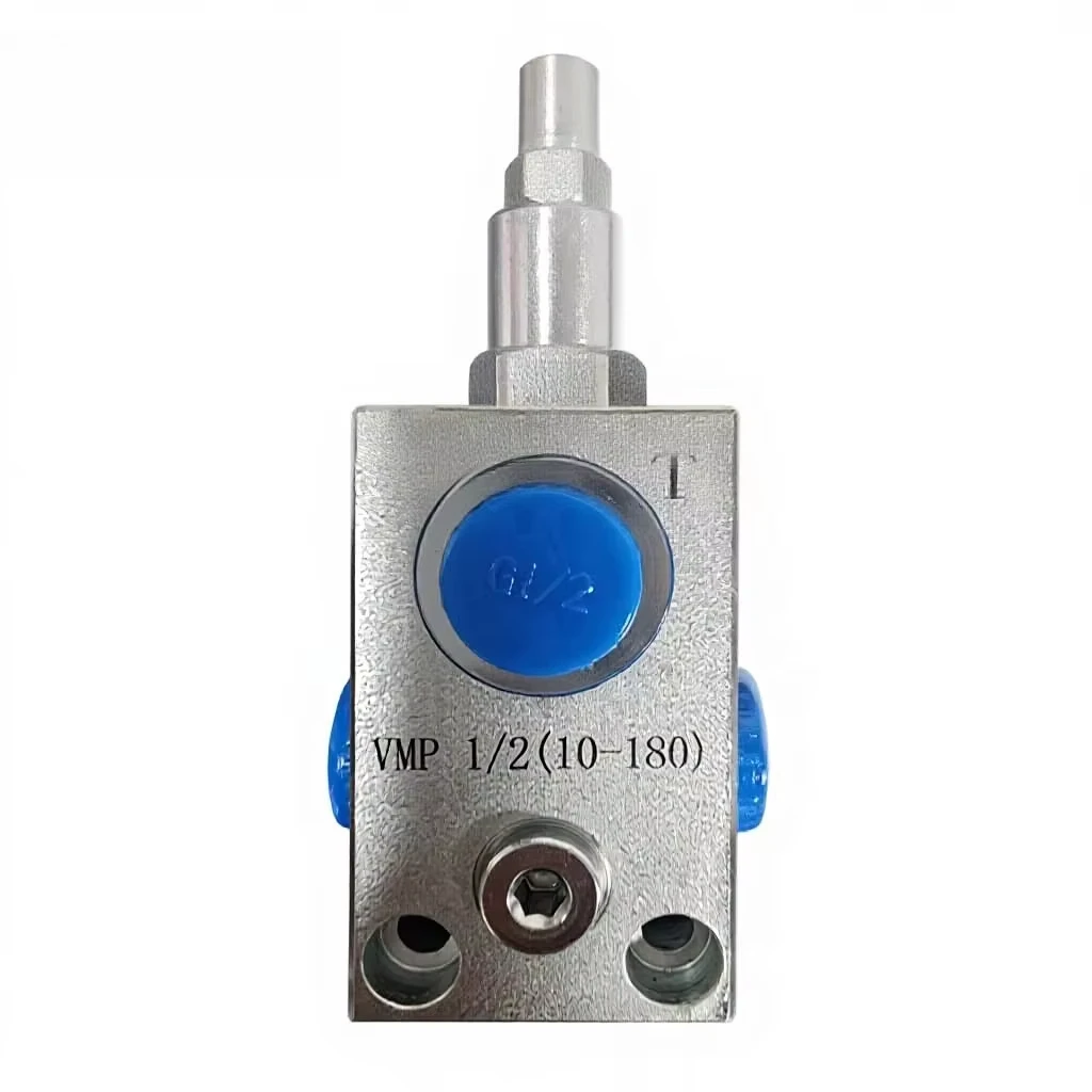VMP Series Tubular Hydraulic Relief Valve In-line Pressure Control Valve 1/4 3/8 1/2 3/4 G NPT Pressure Regulating Safety Valve