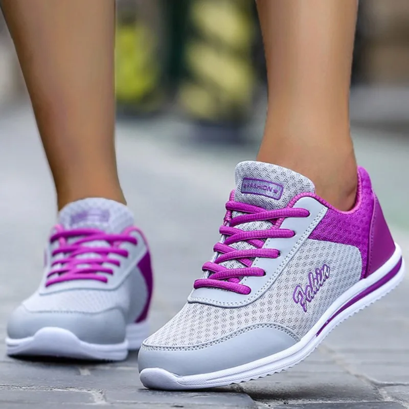 Zapatillas de deporte para mujer, moda 20225, nuevos zapatos transpirables, zapatillas vulcanizadas para mujer, zapatillas de deporte femeninas con cordones para mujer