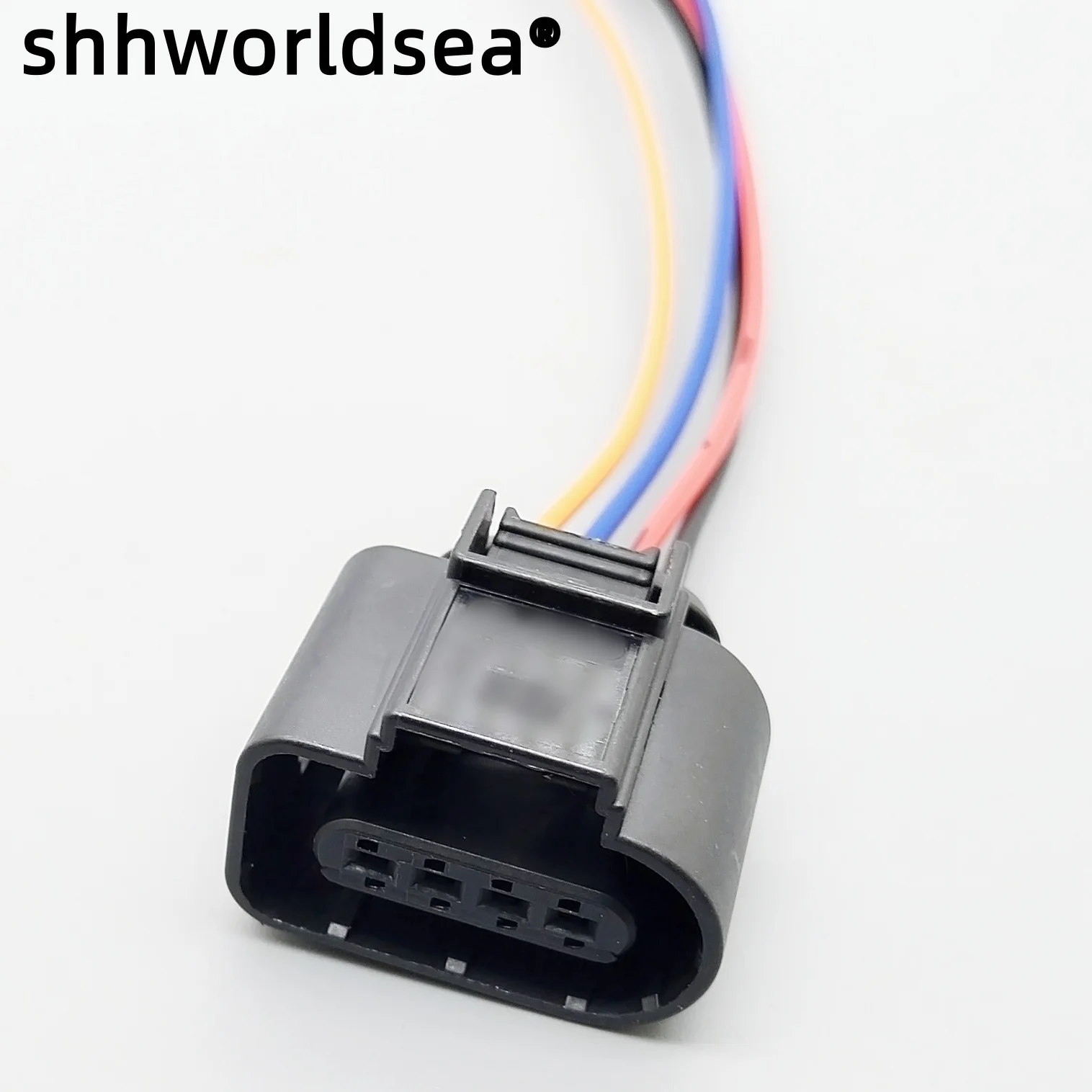 shhworldsea 4 Pin Way Auto Plastic Housing Socket with Wires Car Wire Harness Connector For VW Audi 8K0973704
