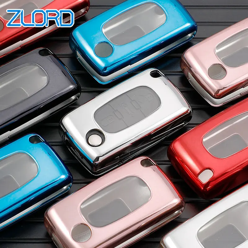 

Чехол для дистанционного ключа для Peugeot 207 307 308 407 607 807 для Citroen C2 C3 C4 C5 C6, складной чехол для автомобильного ключа, 2/3 кнопок