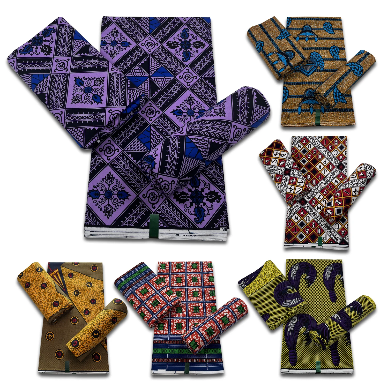 100% Cotton Soft Tissu Pagne African Guaranteed Veritable Real Wax Prints Fabric Ankara Wax Nigeria Style Wax Fabric