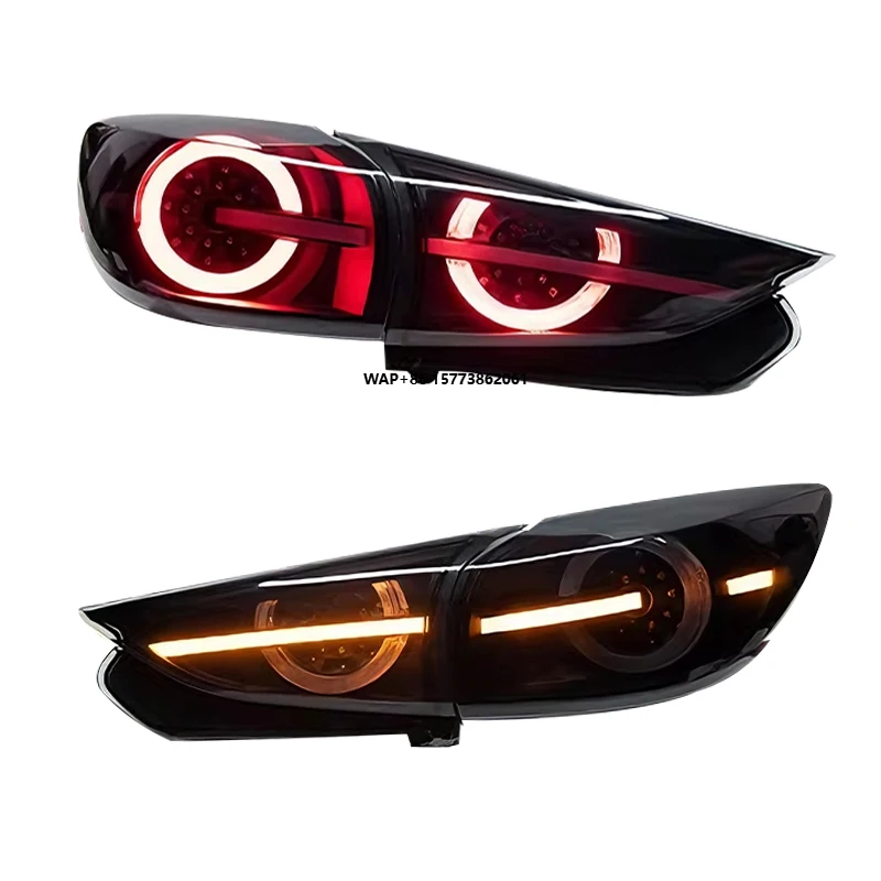 

2 Pieces for 3 Axela 2014 2019 Tail Light Auto Parts Upgrade LED Taillights Rear Lamp Brake Turn signal Lights Assembly