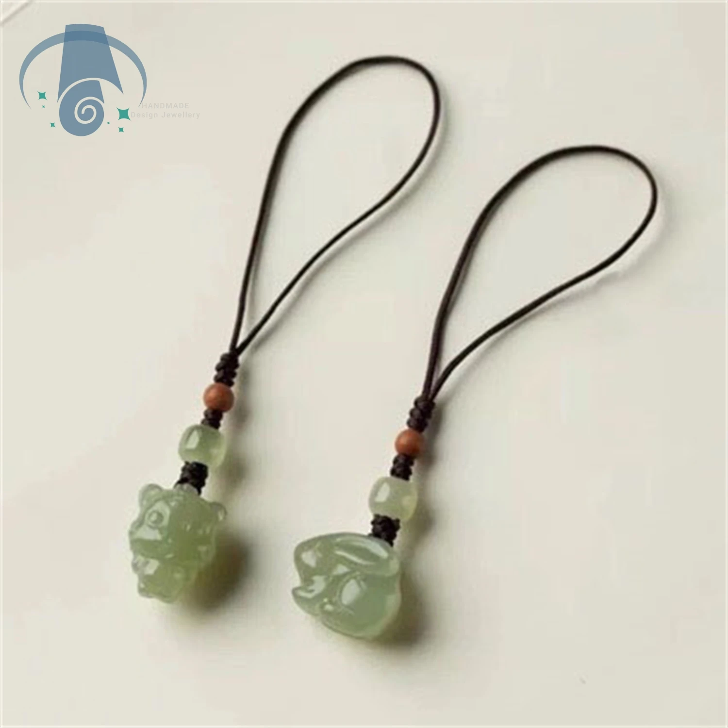 

Natural Hetian Jade Snake Zodiac Phone Charm Qing Shui High Density Real Jade Birth Year Protection Lucky Amulet For Women Men