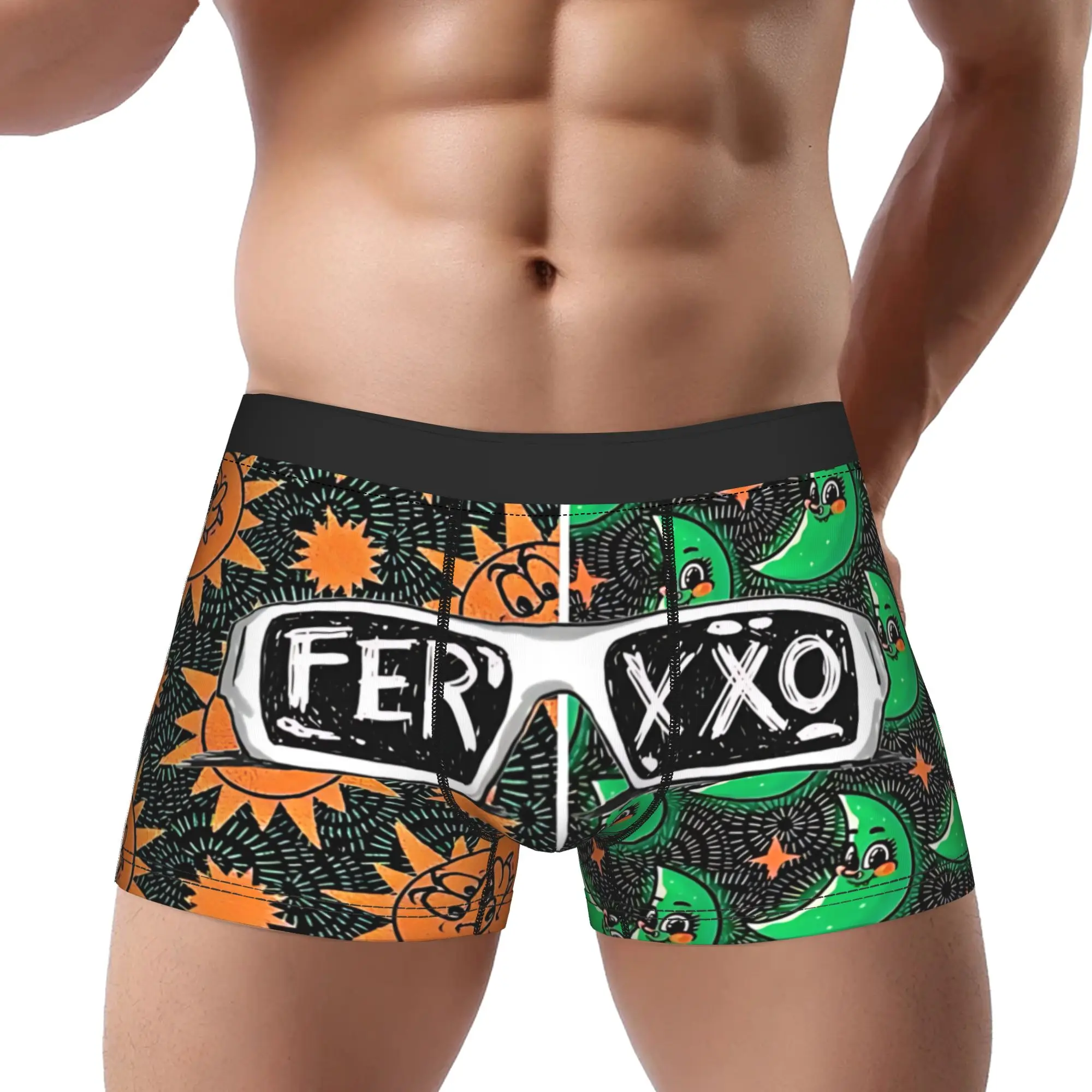 

adults 18 plus LOVE rap music boxers cartoon ferxxo Underpants Homme Panties Male Underwear Ventilate Shorts Boxer Briefs