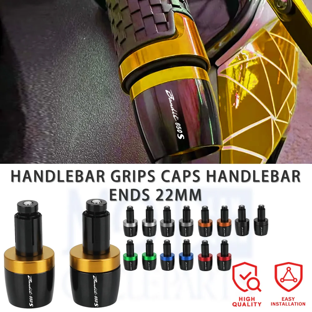 

For SUZUKI BANDIT 650S BANDIT650S 2007-2015 2014 2013 2012 2011 Motorcycles 7/8" 22MM Handlebar Grips Handle Bar Cap End Plugs