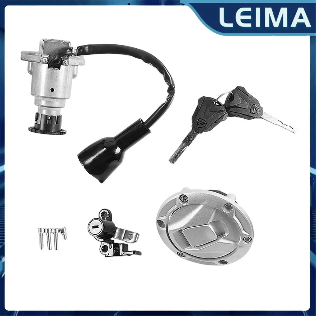 

1 комплект замков, подходит для Italika 250z 2019-2023, комплект замков, запасные части для мотоцикла, аксессуары для замены