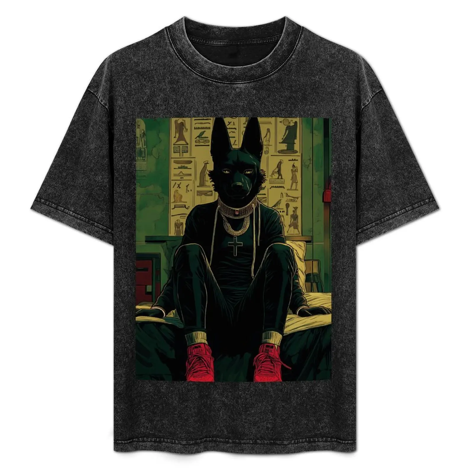 

90s Relaxing Anubis - Lo-fi Vibes T-Shirt anime shirt boys whites Clothing affliction shirts plain white t shirts men
