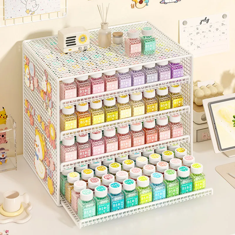 221 Color Bean Storage Box Desktop Drawer Organizer Bean Storage Cabinet Display Shelf Home Organization Storage Solution