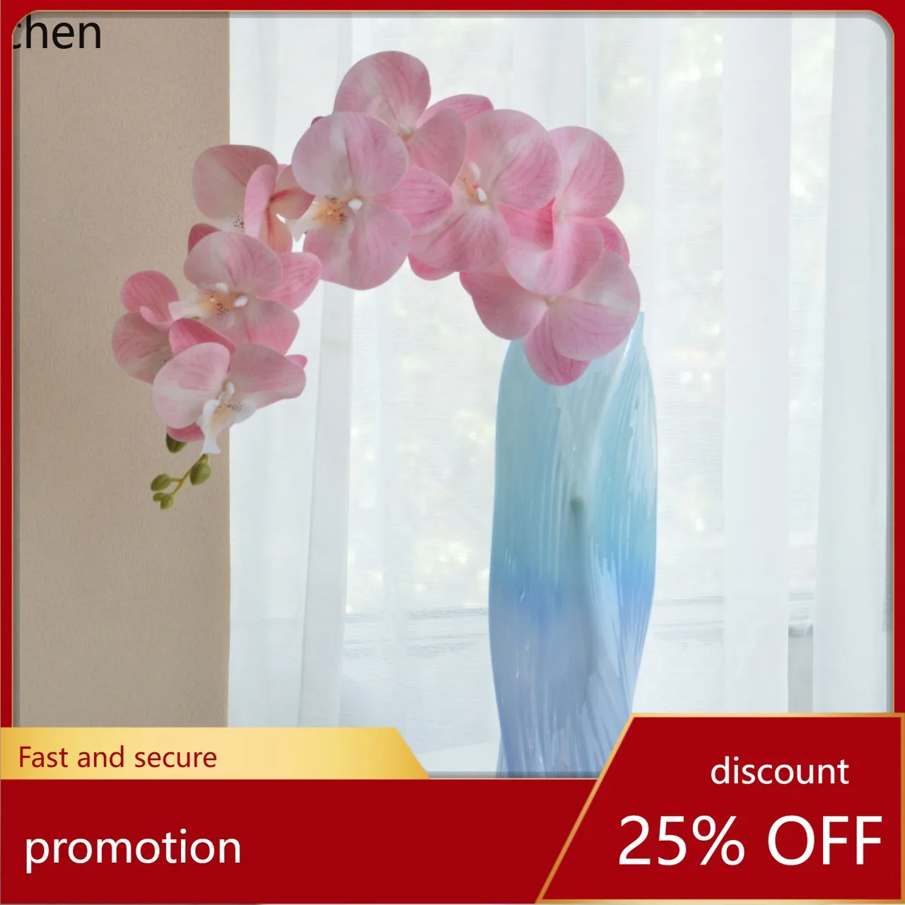 YFY  french pearlescent gradient glass vase - instagrammable fresh flower & hydroponic living room decor