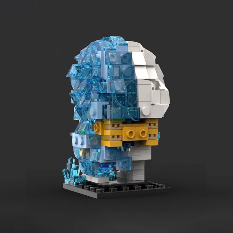 327 шт. Moc аниме модель Shoto Todoroki Ice Brickheadz строительные блоки креативная сборка кирпичи игрушки дети подарки на день рождения и Рождество