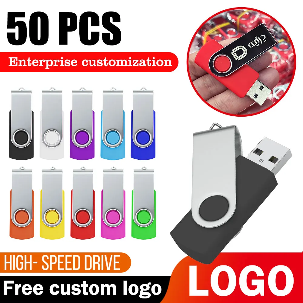 50 pz/lotto Logo Libero Capacità Reale USB Flash Drive Usb 2.0 4GB 8GB 16GB 32GB 64GB Fotografia Regalo Pendrive USb Memory stick