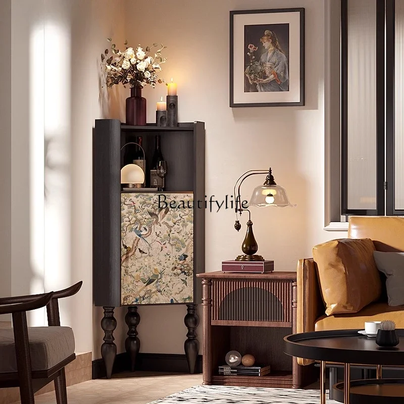 

ls 27Flowers and birds, auspicious French style, medieval style, corner locker, corner cabinet, all solid wood