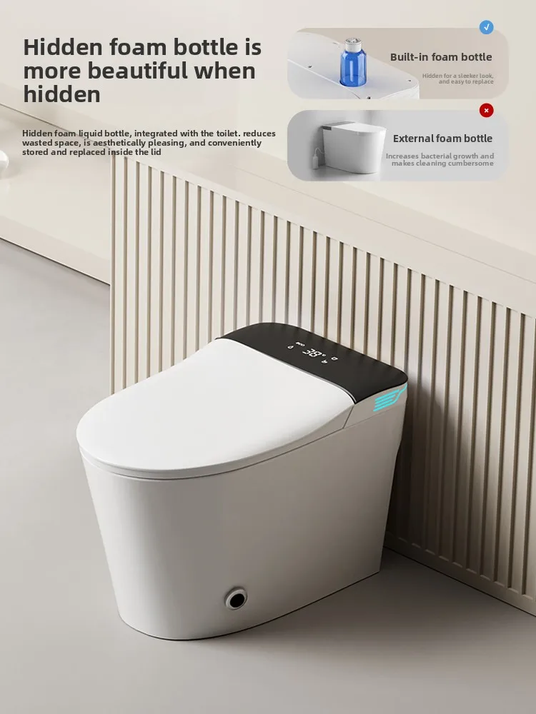 CX Smart Toilet Integrated Fully Automatic Flip-Top Toilet with No Water Pressure Restrictions Instant Heating Toilet