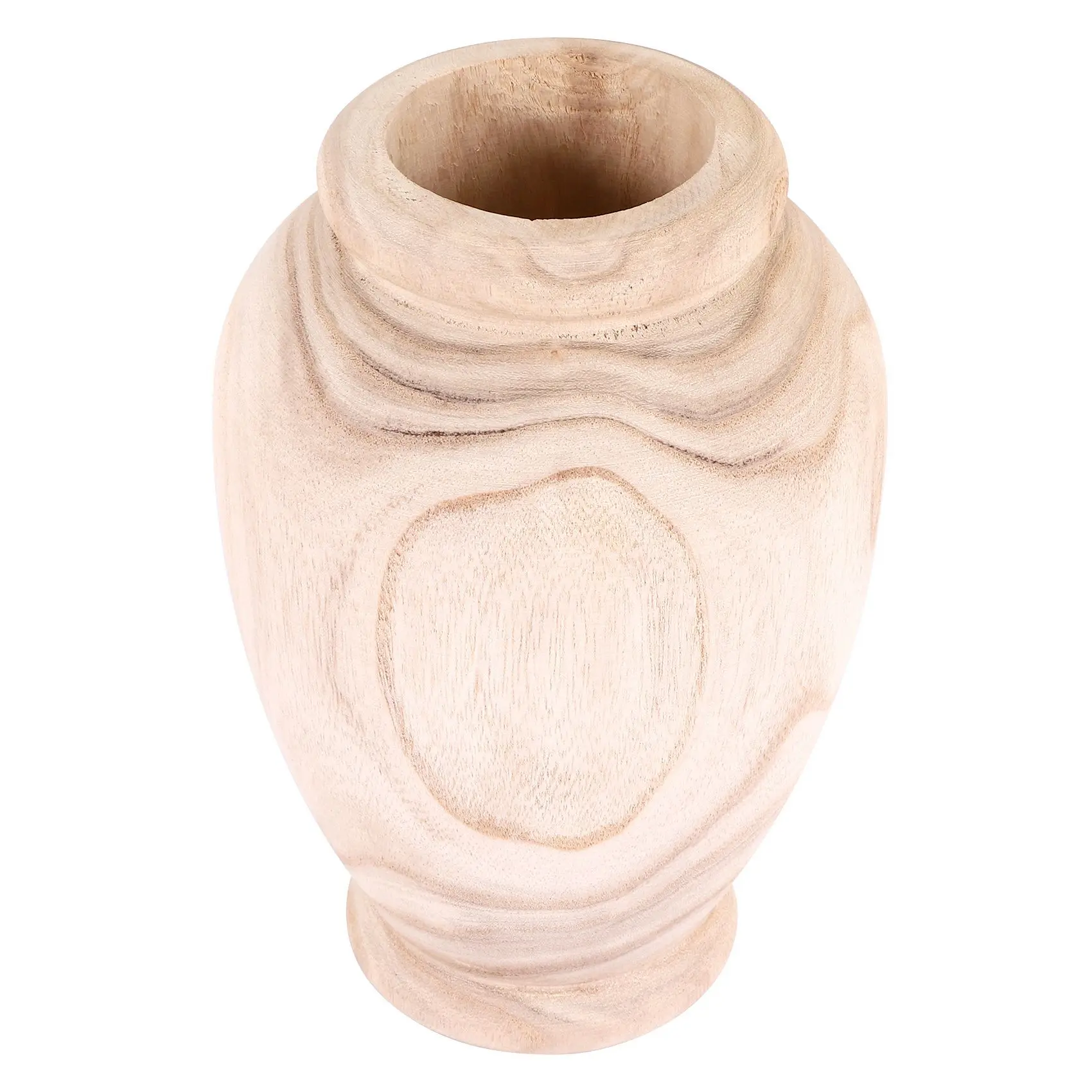 Wooden Vase Decoration Living Room Table Solid Wood Ware Flower Bottle Ornament Home Decoration