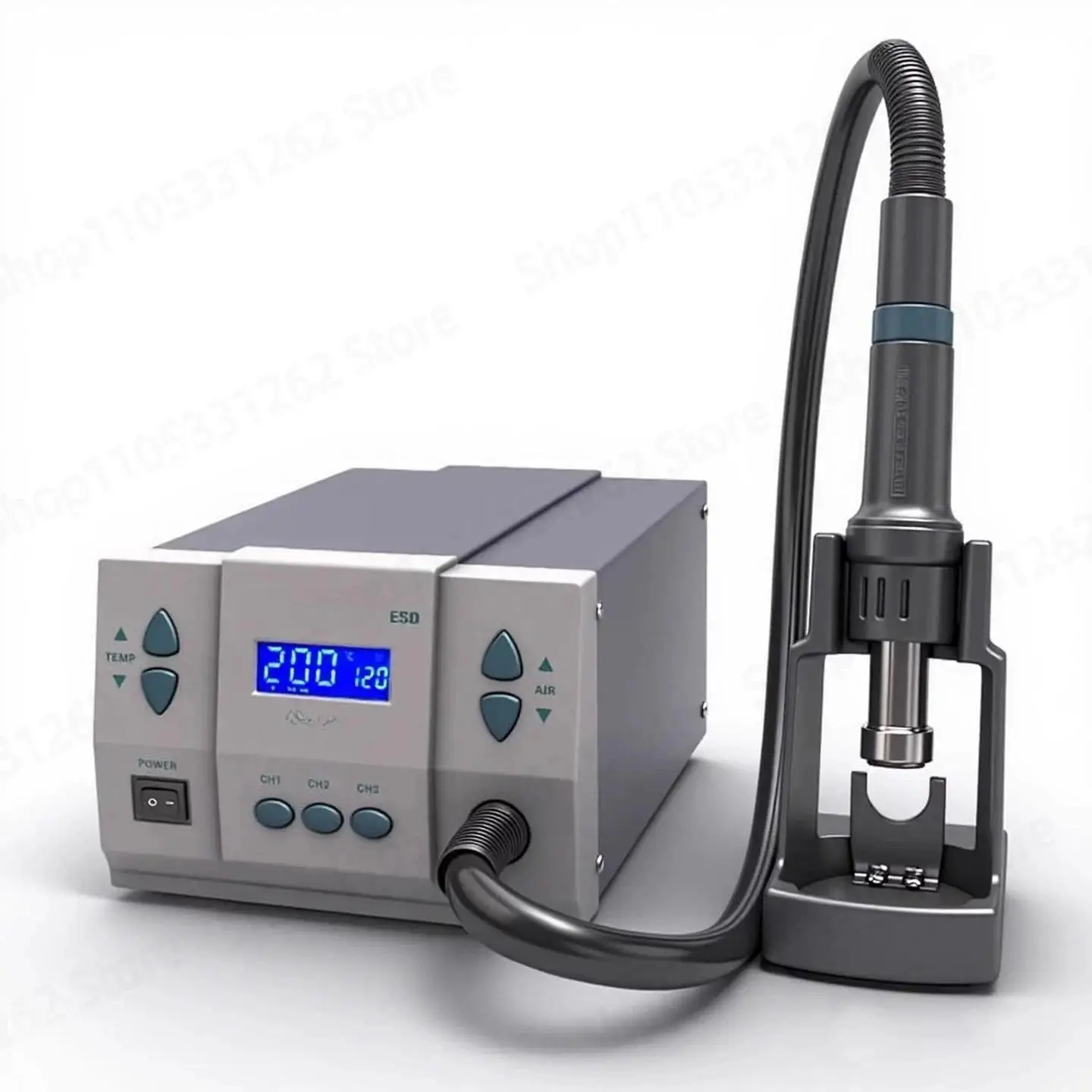 861DW Hot Air Rework Station 1000W Industrial Soldering Gun for PCB Chip Welding Digital Desoldering Tool with 3 Channels