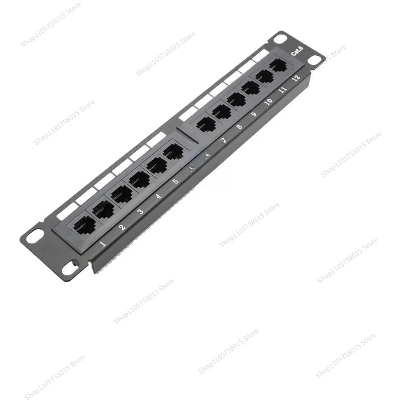 For UTP Super Five Six 12-port Distribution Frame Rj45 Network Rack Without Bracket, Through Frame Pack of Five