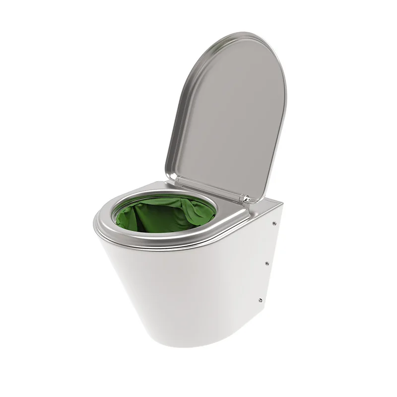Customized civil air defense dry toilet toilet, removable portable mine refuge toilet, stainless steel civil air defense toilet