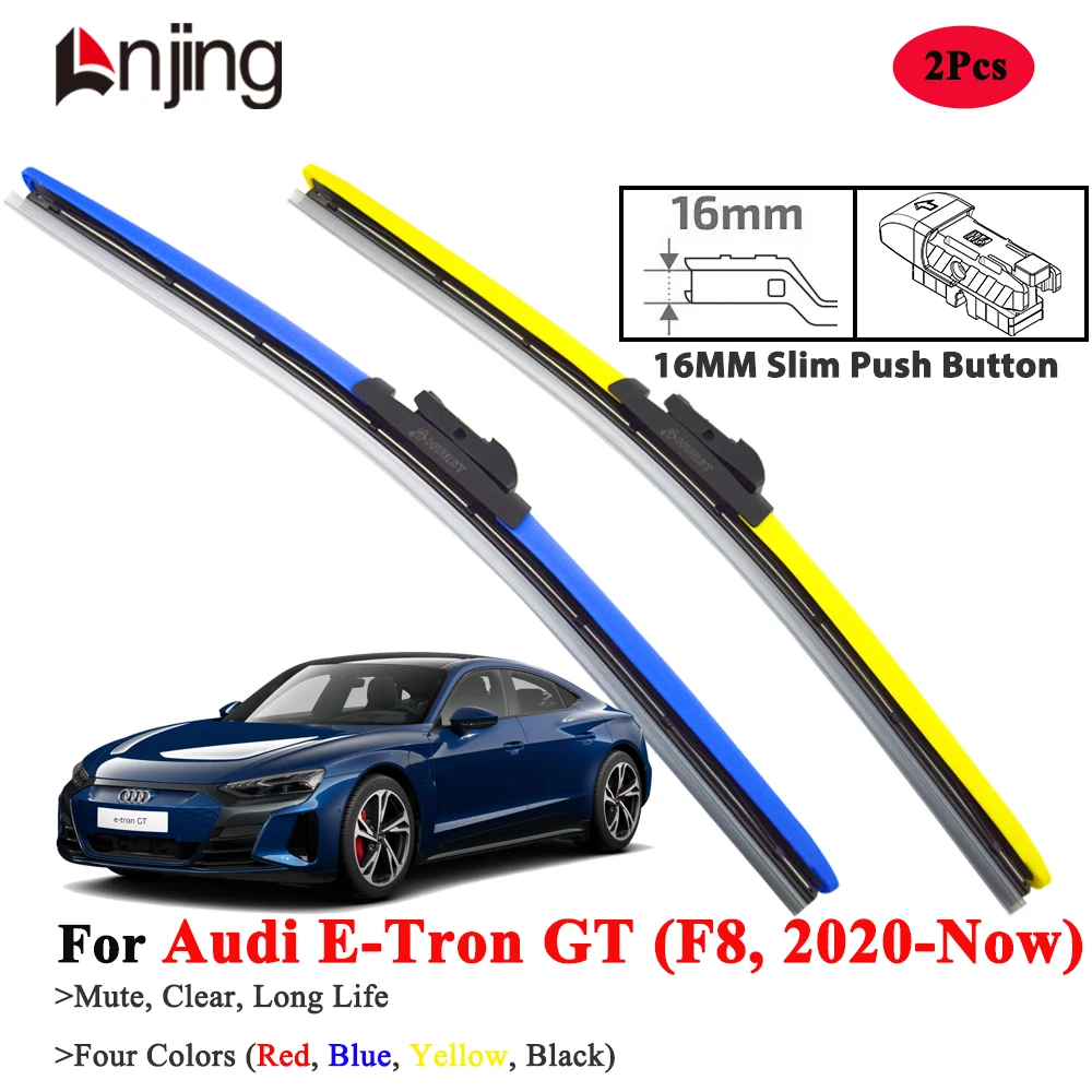 

LNJING Colorful Car Wipers For Audi E-Tron GT Sedan 2020-Now