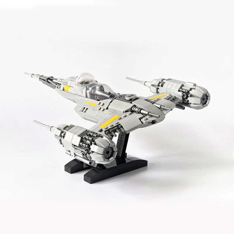 832pcs MOC Mandalorian S N 1 Starfighter Star Battle Model Building Blocks Desk Ornament, Home Decor For Adults Desk Decor Gift