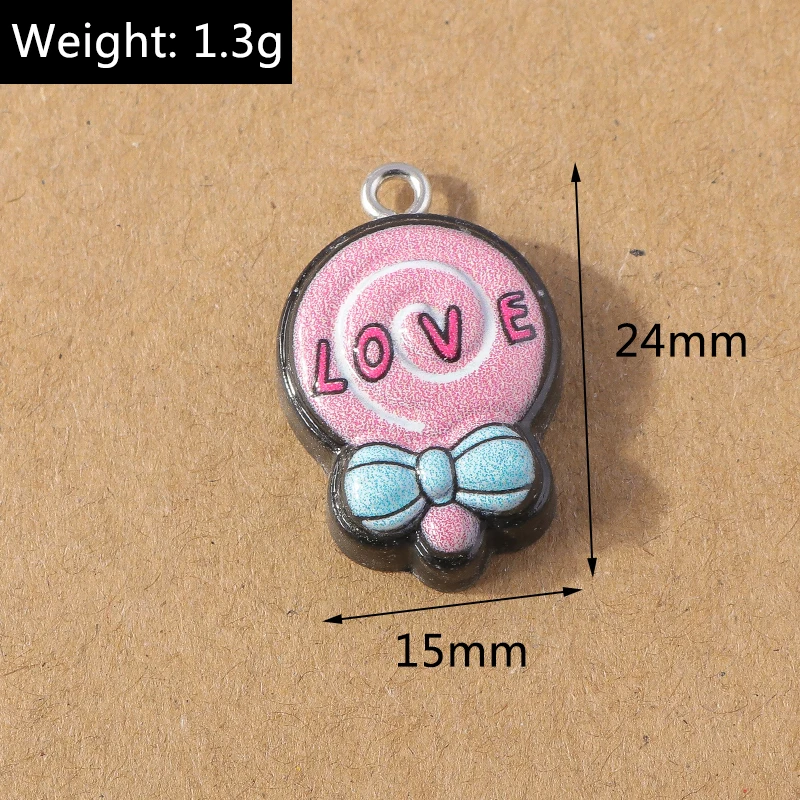 15 teile/los Mix Nette Harz Blume Charms für Die Herstellung Von Ohrringen Halskette Anhänger DIY Handgemachte kinder Schmuck Zubehör Erkenntnisse – Detail 13