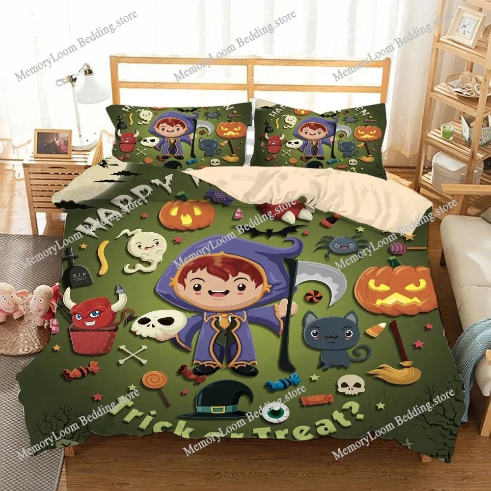 

Halloween Flying Vampire Bedding Set Bats Duvet Cover Witchcraft Magic Comforter Cover Single Double King microfiber Quilt Cover
