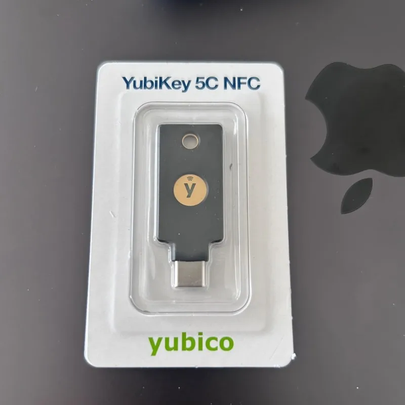 مفتاح أمان Yubikey 5C NFC 2FA، قم بتوصيل عبر USB-C أو NFC، معتمد من FIDO