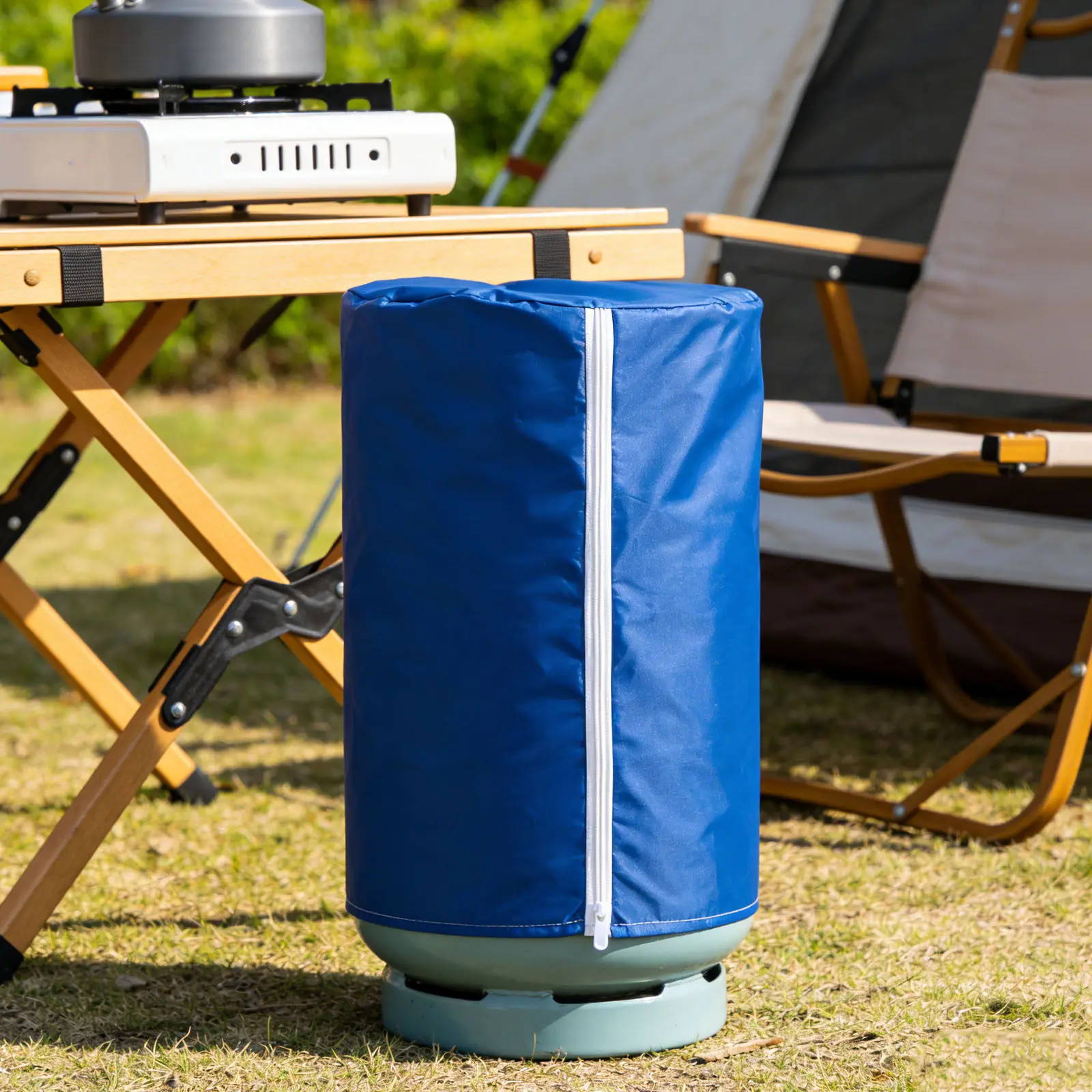 Gas Cylinder Protective Cover 1 Piece Heavy Duty Dust Proof Sun Rain Shelter for Propane Tank Storage and Transport