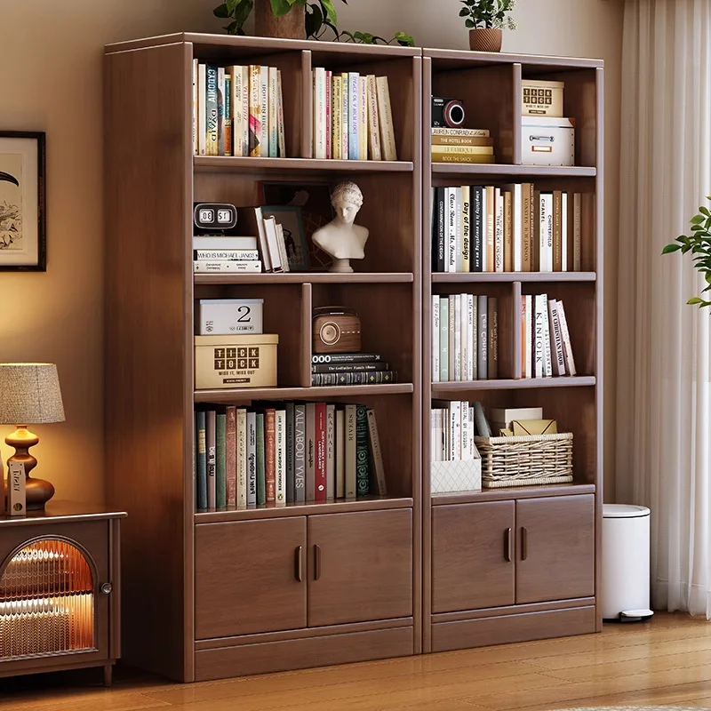 

Customizable solid wood bookcase, storage cabinet, integrated wall-to-wall student home floor-to-ceiling living room combination