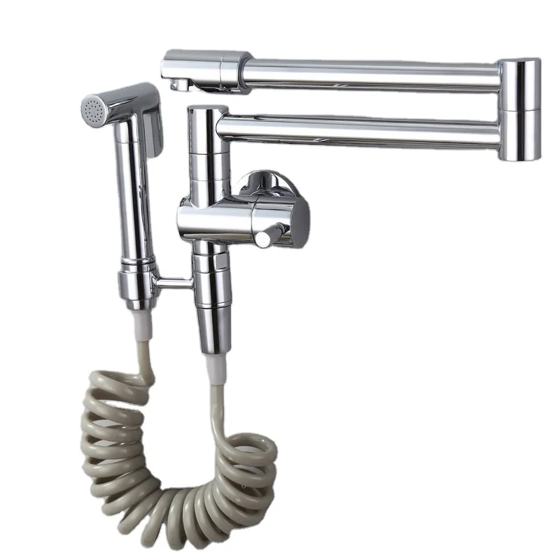 torneira gourmet with spray wall mounted pull out kitchen faucet