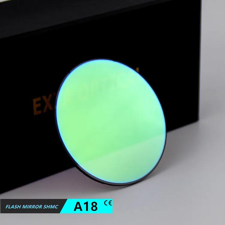 

EXIA A18 Желтые зеркальные линзы для солнцезащитных очков Ретро-дизайн UV400 75 мм CR39 UV400 Плоские