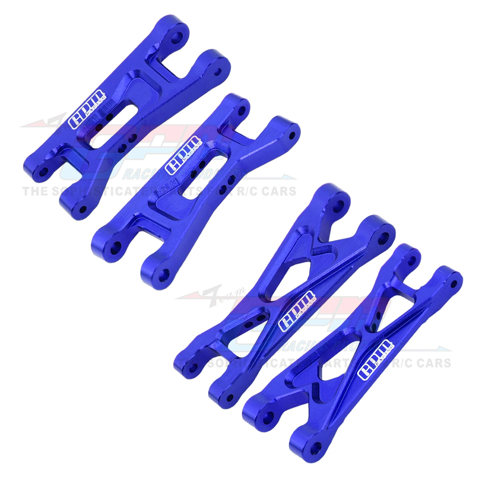 Brazos inferiores delanteros y traseros de aleación GPM 7075 para LOSI 1/24 Micro-B Buggy RTR LOS00007